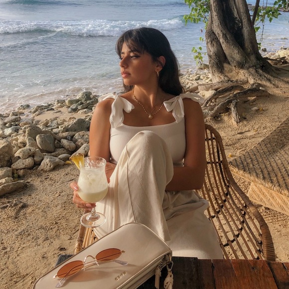 White REFORMATION Ribbed Bodysuit - Picture 1 of 4